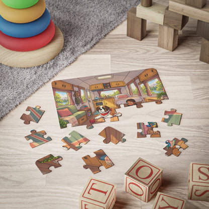 Big Dog in a Little Camper – George & Mia 30-Piece Kids’ Puzzle