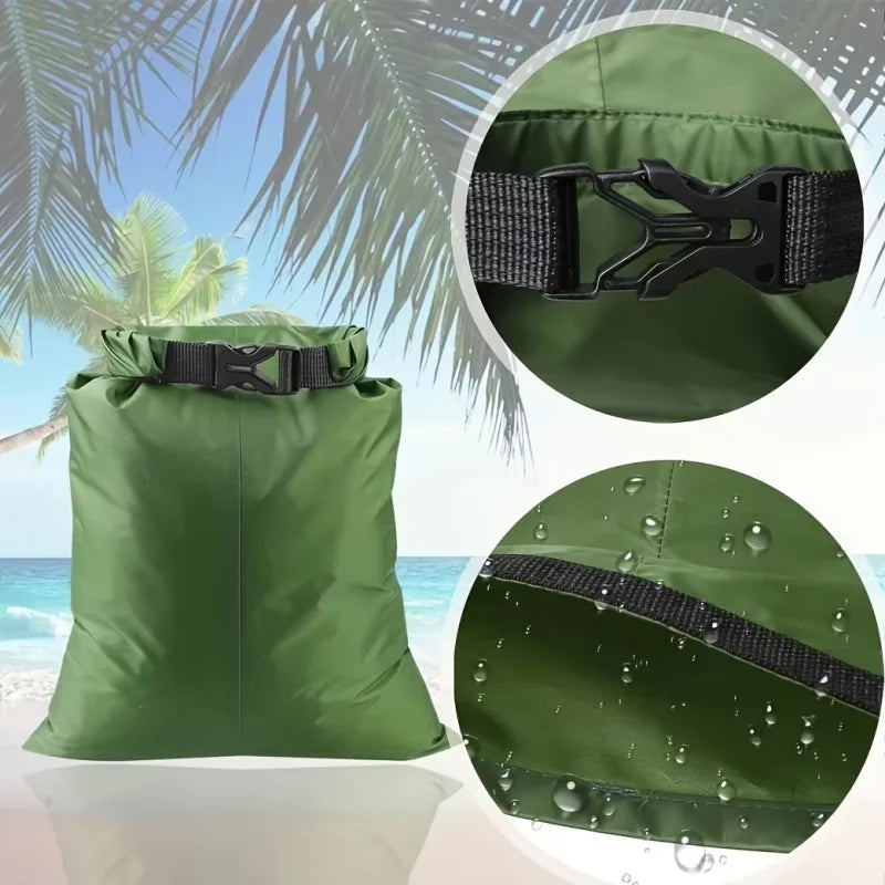 6Pcs Outdoor Lightweight Waterproof Dry Bag Set Multifunctional Drifting River Trekking Sealed Storage Bags