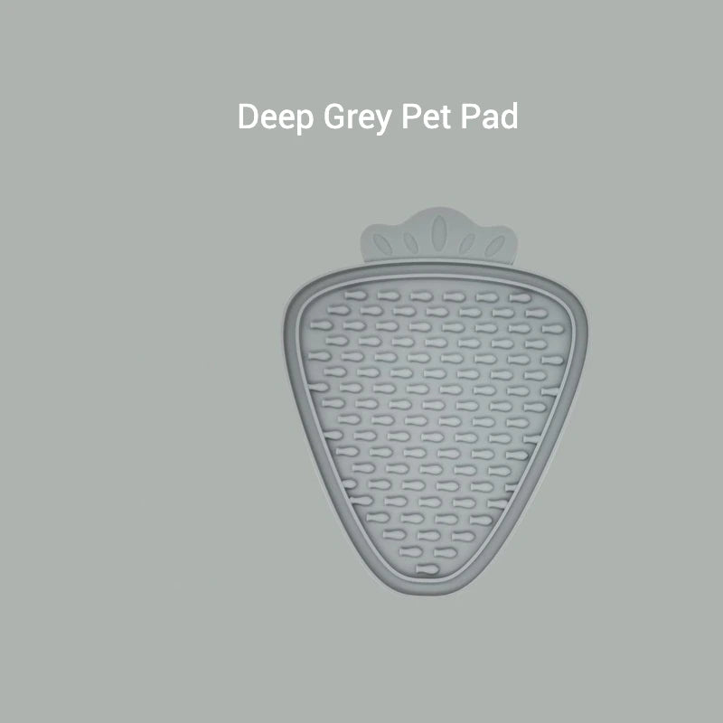 Pet Licking Mat with Suction Cup Slow Feeder Food-Grade Silicone Dog Treat Mat for Anxiety Relief Slow Eating Choking Prevention