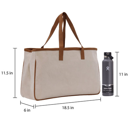 I'd Rather Be at the Lake Cotton Canvas Chic Tote Bag Camping Tote Lake Lover Gift Tote Bag Outdoor Tote Weekender Tote Laker Tote