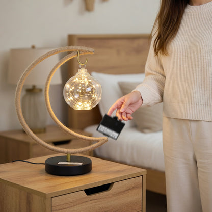 Crescent Moon LED Night Light for Bedroom